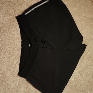 Lululemon 4" Hotty Hot Short In Black Sz 14 LINER REMOVED